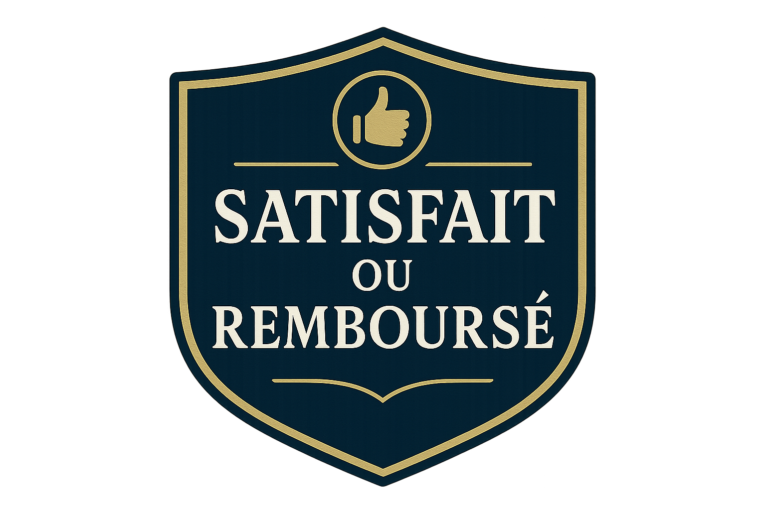 BADGE SATISFAIT OU REMBOURSEE